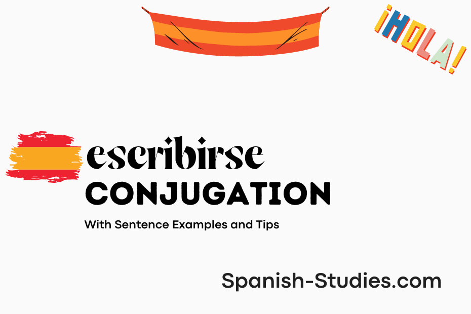spanish conjugation of escribirse