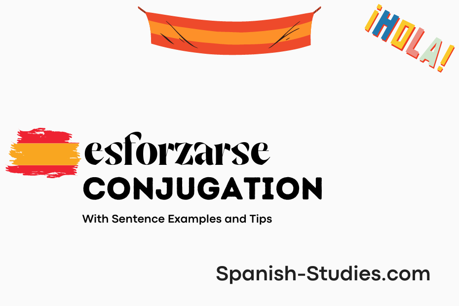 spanish conjugation of esforzarse