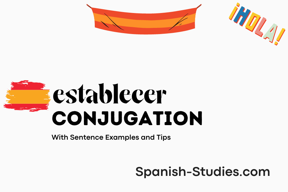 spanish conjugation of establecer