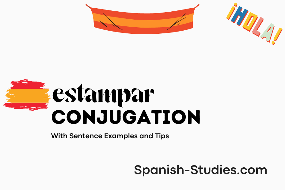 spanish conjugation of estampar