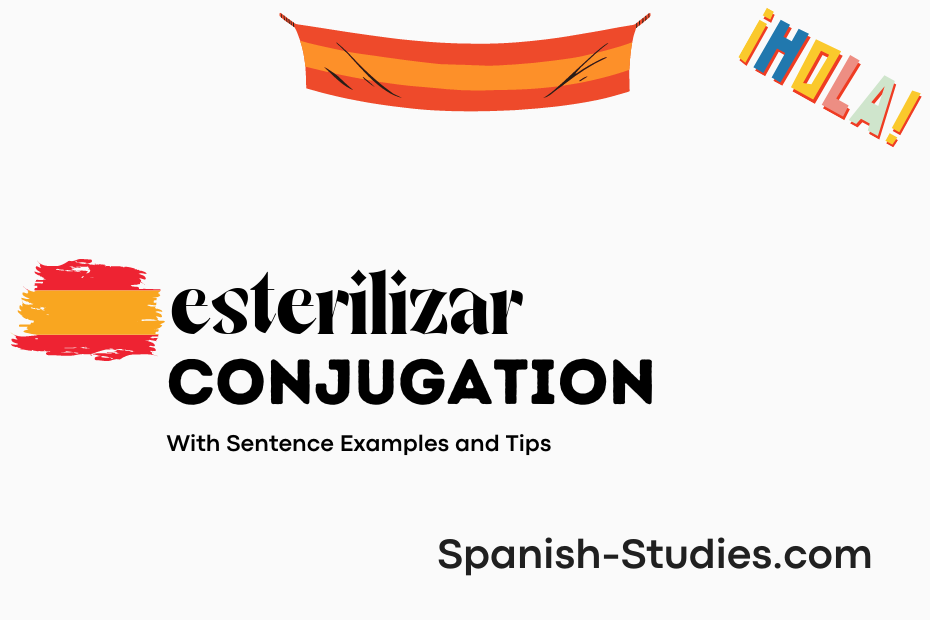spanish conjugation of esterilizar