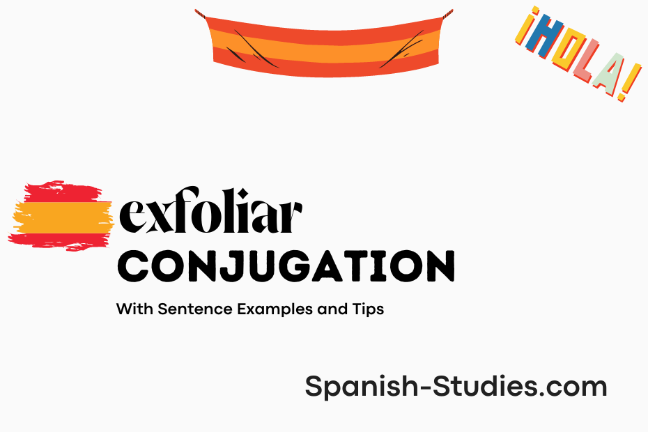spanish conjugation of exfoliar