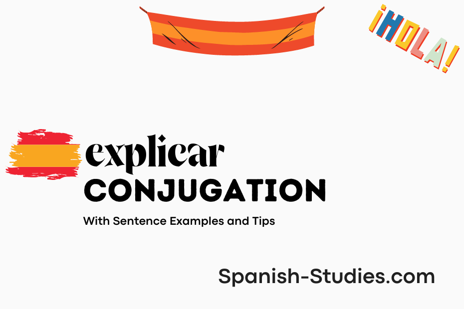 spanish conjugation of explicar