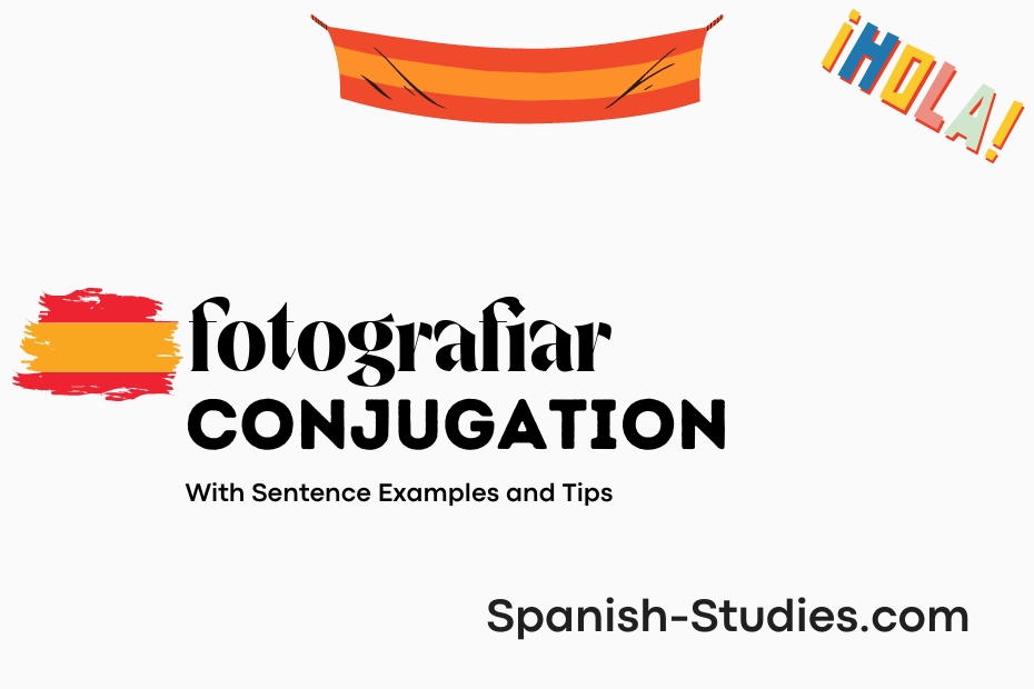 spanish conjugation of fotografiar