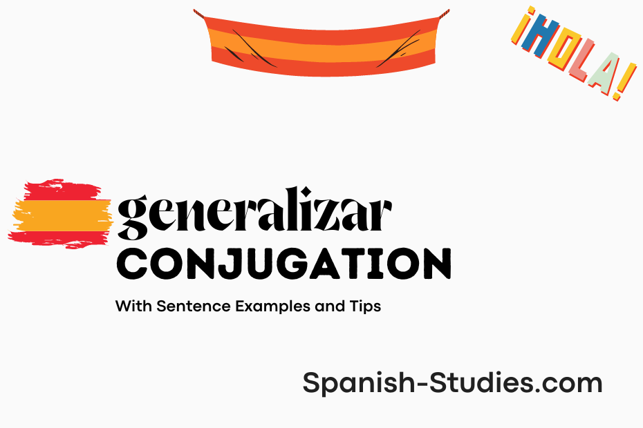 spanish conjugation of generalizar