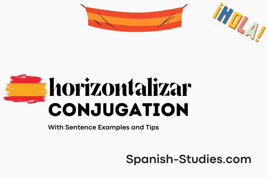 spanish conjugation of horizontalizar