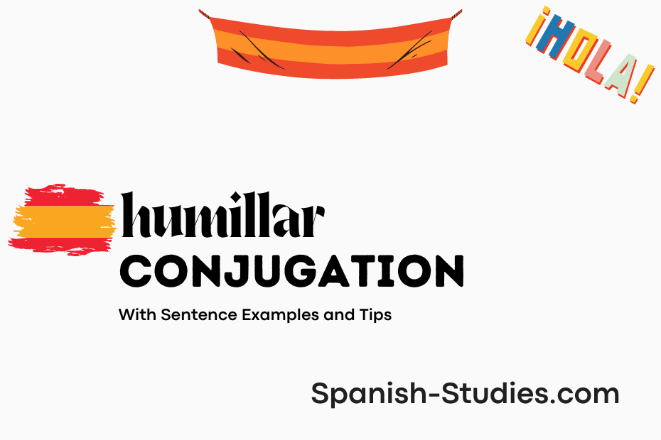 spanish conjugation of humillar