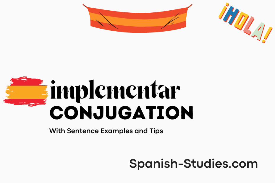 spanish conjugation of implementar