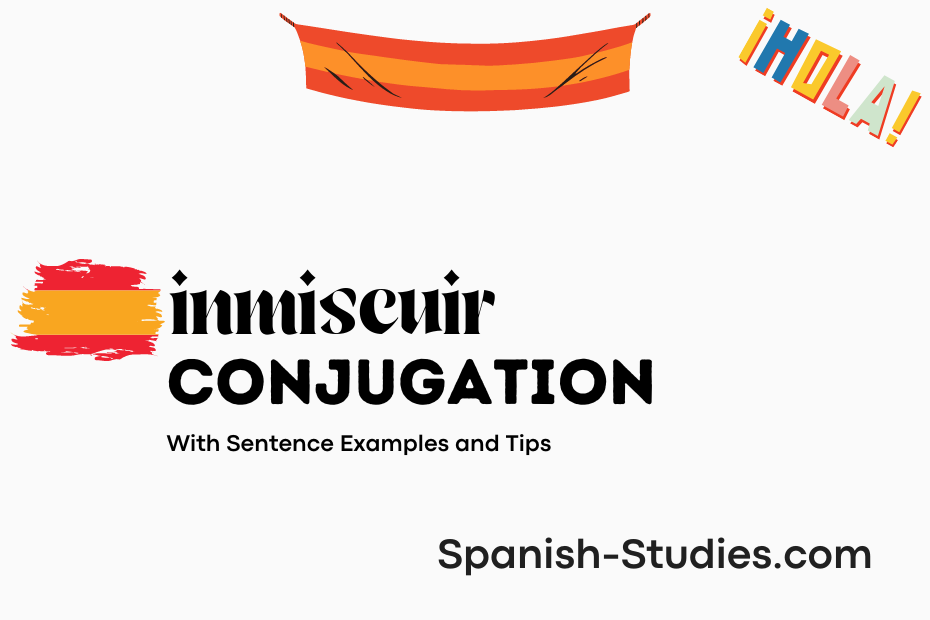 spanish conjugation of inmiscuir