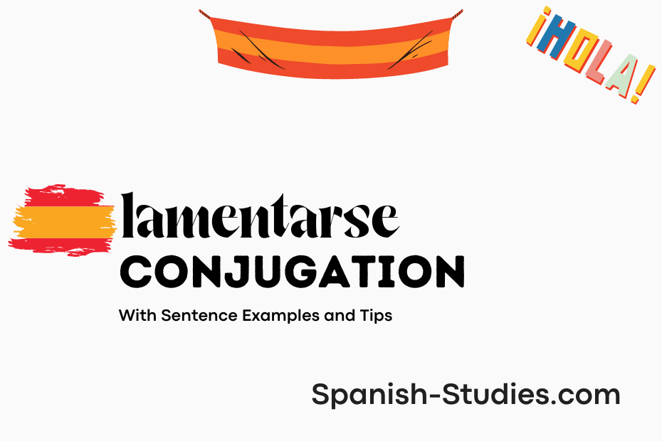 spanish conjugation of lamentarse