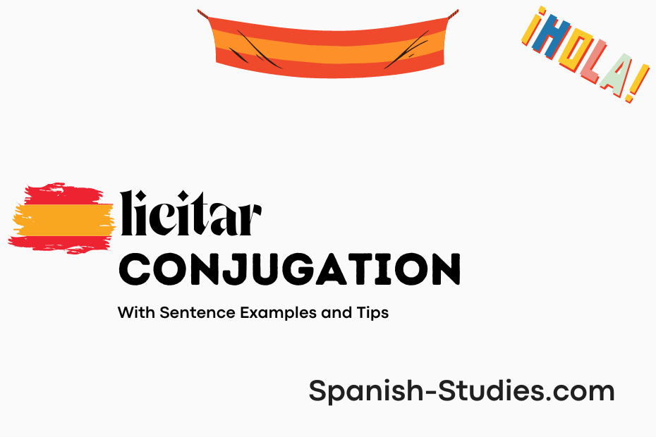 spanish conjugation of licitar