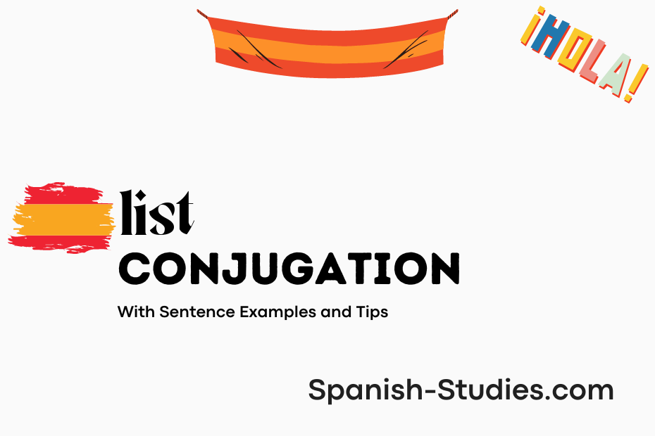 spanish conjugation of list