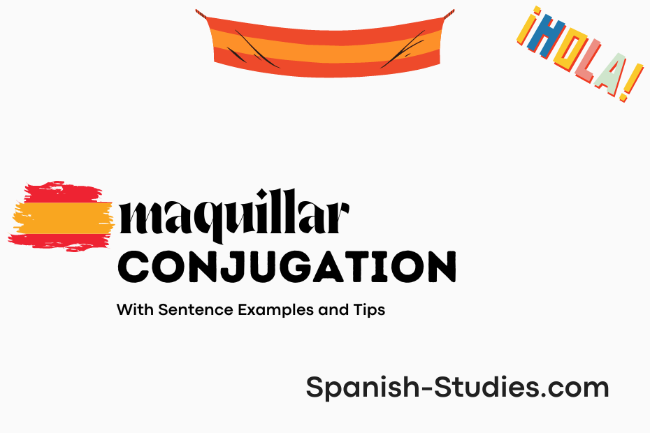 spanish conjugation of maquillar