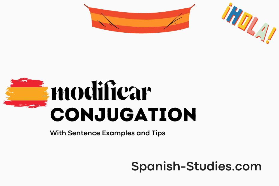 spanish conjugation of modificar