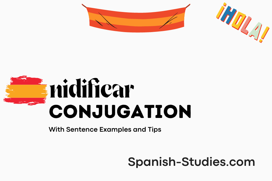 spanish conjugation of nidificar