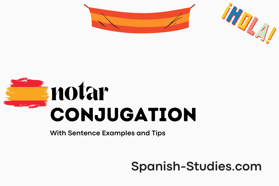 spanish conjugation of notar