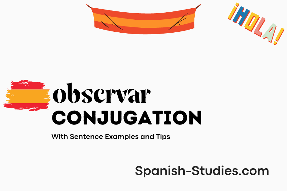 spanish conjugation of observar