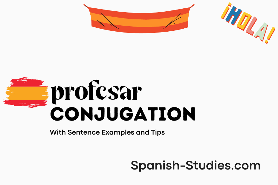 spanish conjugation of profesar