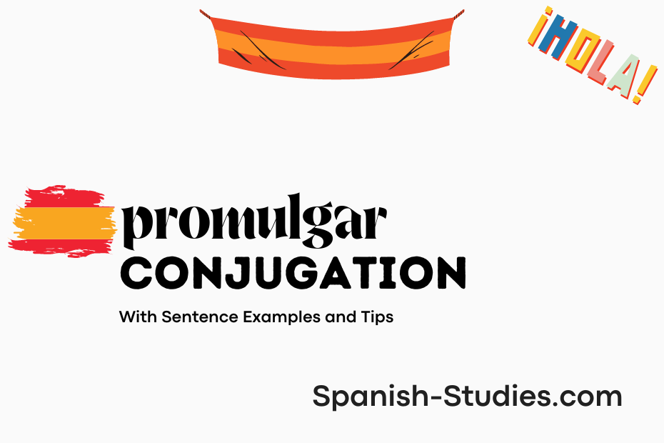 spanish conjugation of promulgar