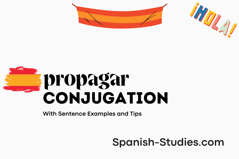 spanish conjugation of propagar