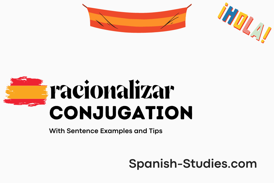 spanish conjugation of racionalizar