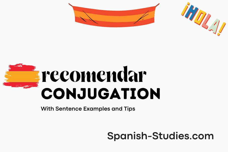 spanish conjugation of recomendar