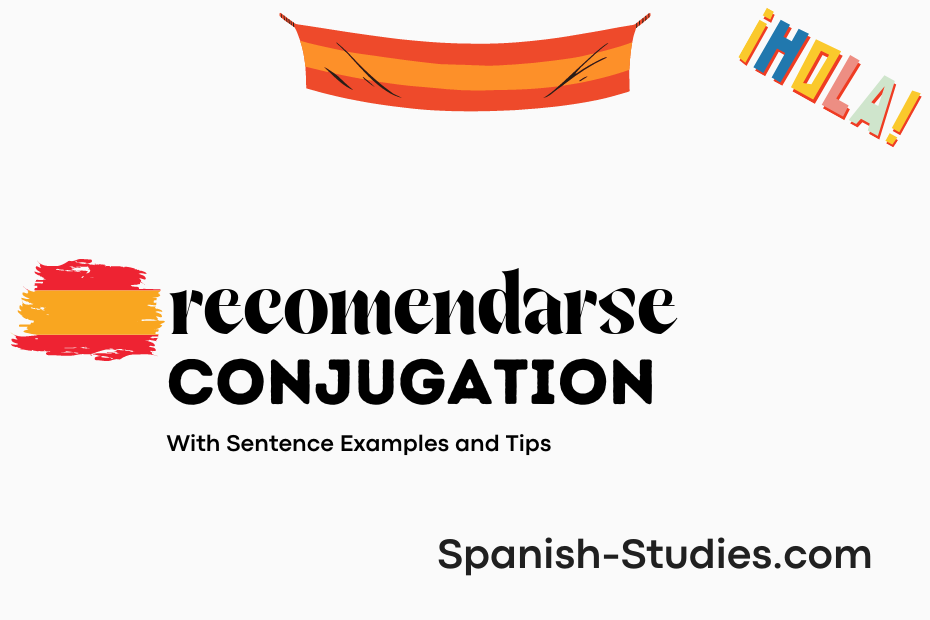spanish conjugation of recomendarse