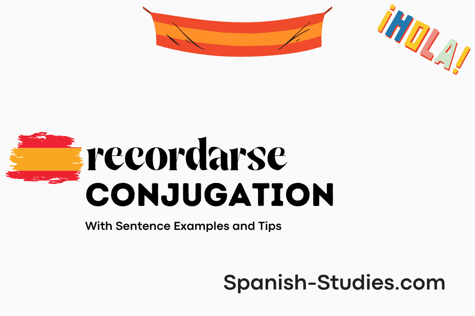 spanish conjugation of recordarse