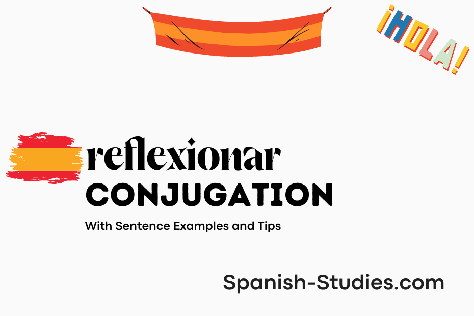 spanish conjugation of reflexionar