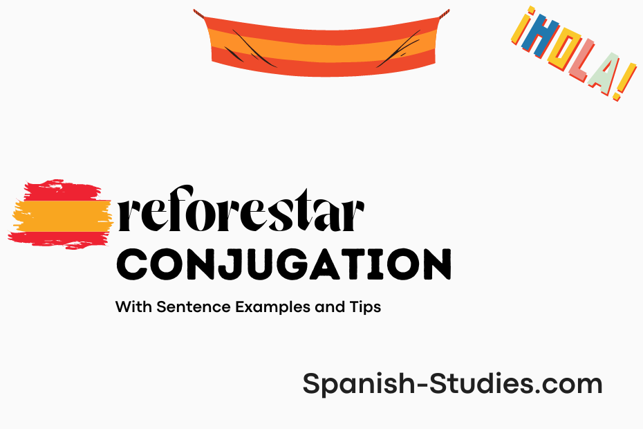 spanish conjugation of reforestar