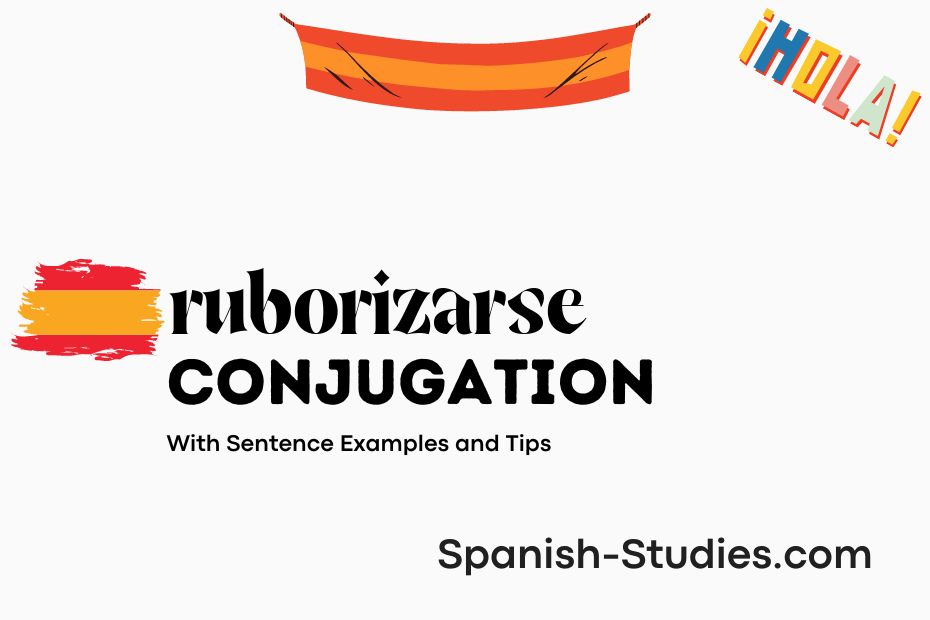 spanish conjugation of ruborizarse