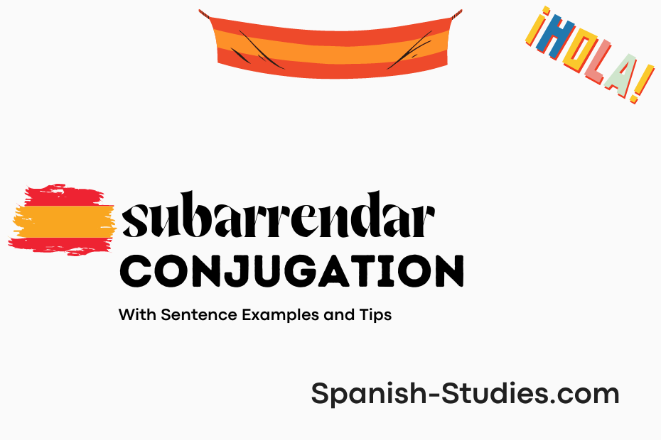 spanish conjugation of subarrendar