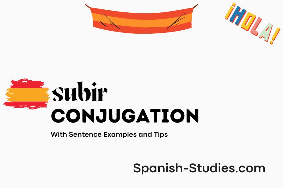 spanish conjugation of subir
