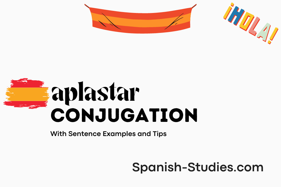 spanish conjugation of aplastar